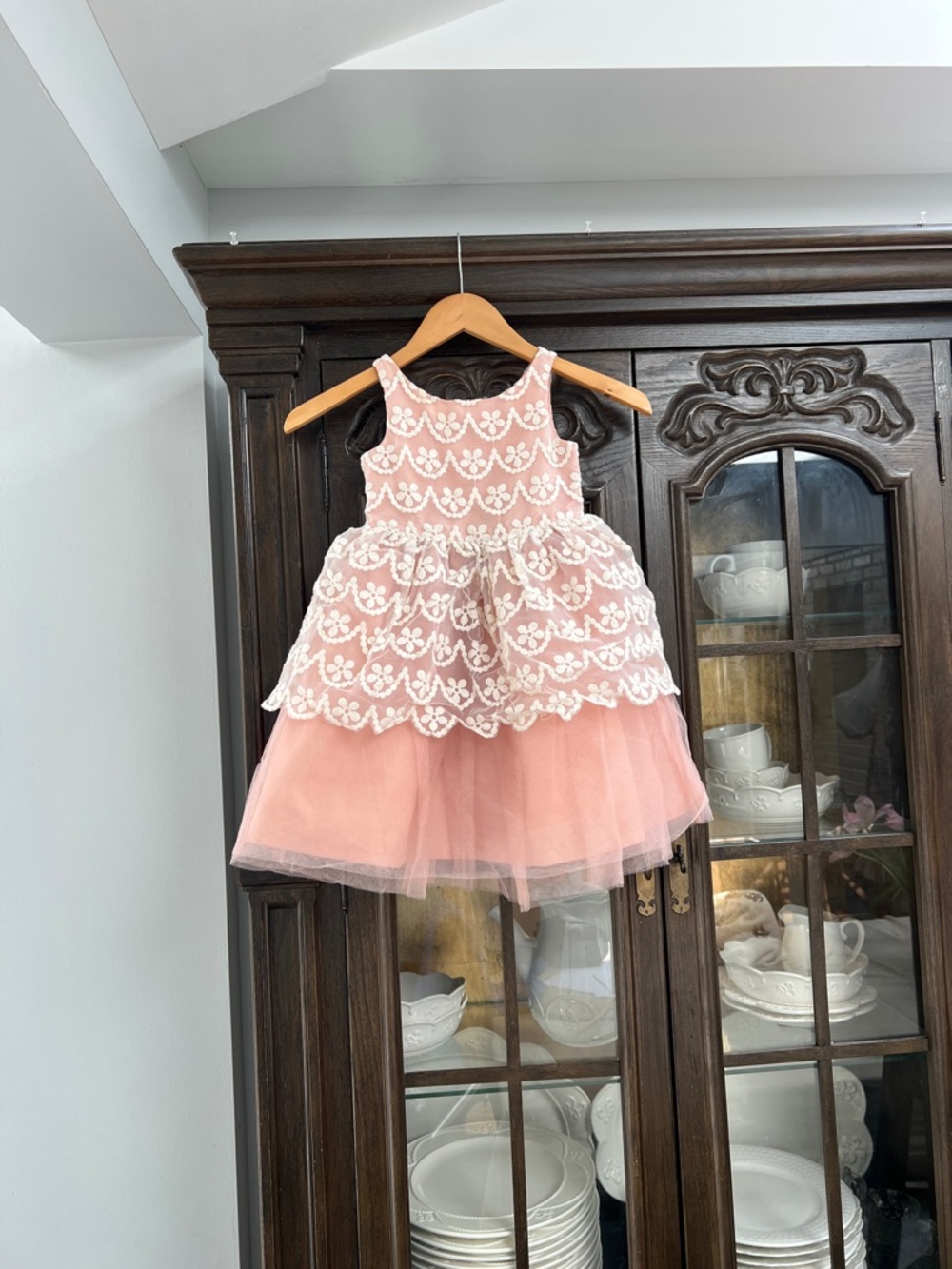 Janie and Jack Blush Pink Embroidered Special Occasion Dress